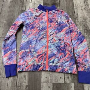 Ivivva by Lululemon Full Zip Athletic Running Style Reversible Jacket 14 READ